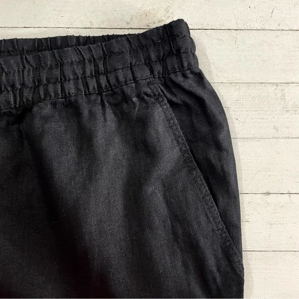 H&M+ Women’s Pull-On Linen Pants Black NWT Size XXL